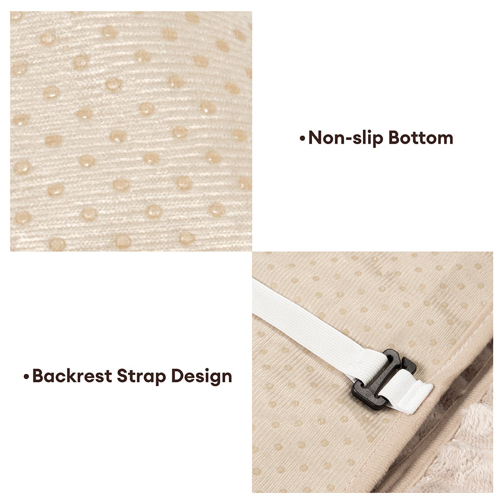 One-Piece Flannel Non-Slip Recliner Couch Cover with Elastic Straps - Cozy Nest