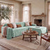 Soft and Waterproof Scratch-Resistant Non-Linting Throw  Sectional Couch Cover