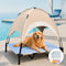 Breathable Cooling Elevated Dog Bed With Cooling Blanket