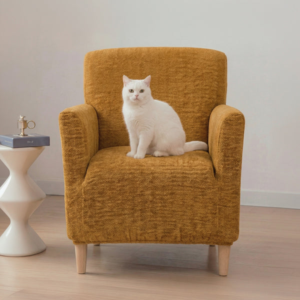 Herringbone Full Coverage Comfortable Scratch-Resistant Sofa Protection Magic Armchair Cover