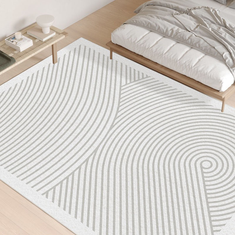 Linhas geométricas modernas tapete de sala de estar tapete impermeável para animais de estimação
