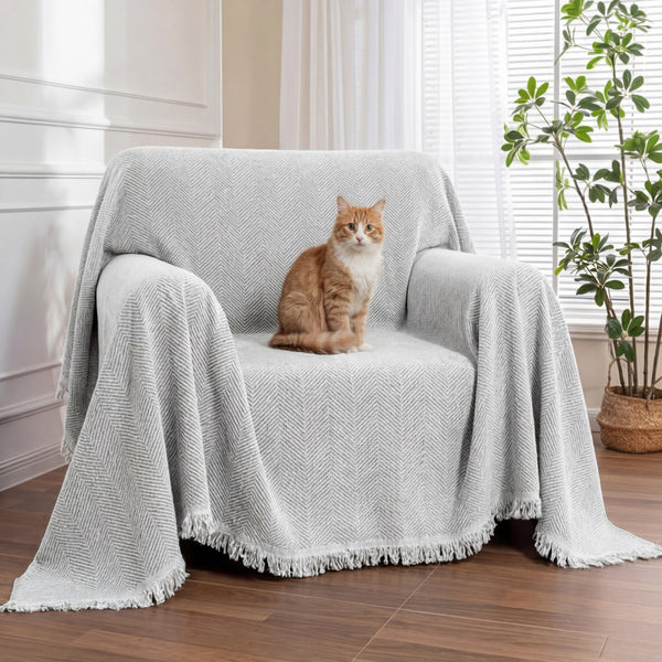 Cubierta del sofá de borbones de la algiche de la mantilla de chenille