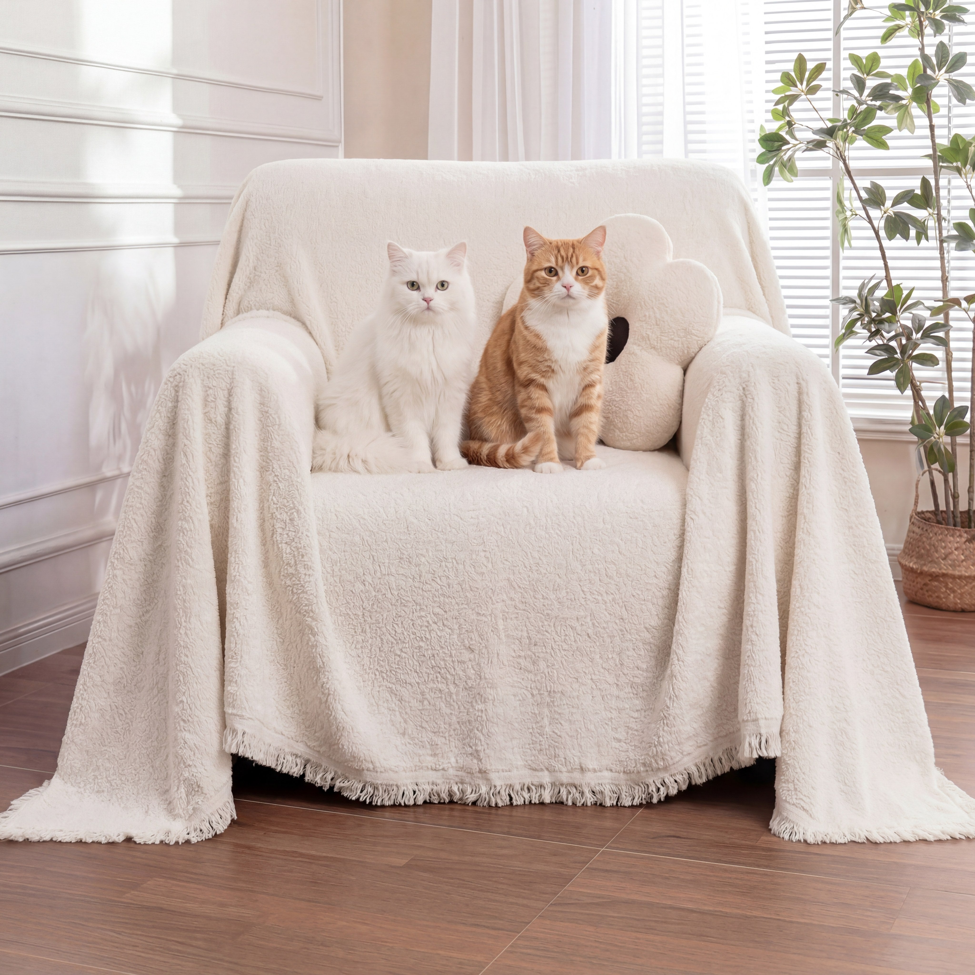 Soft Plush Water-resistant Multi-Purpose Furniture Protection