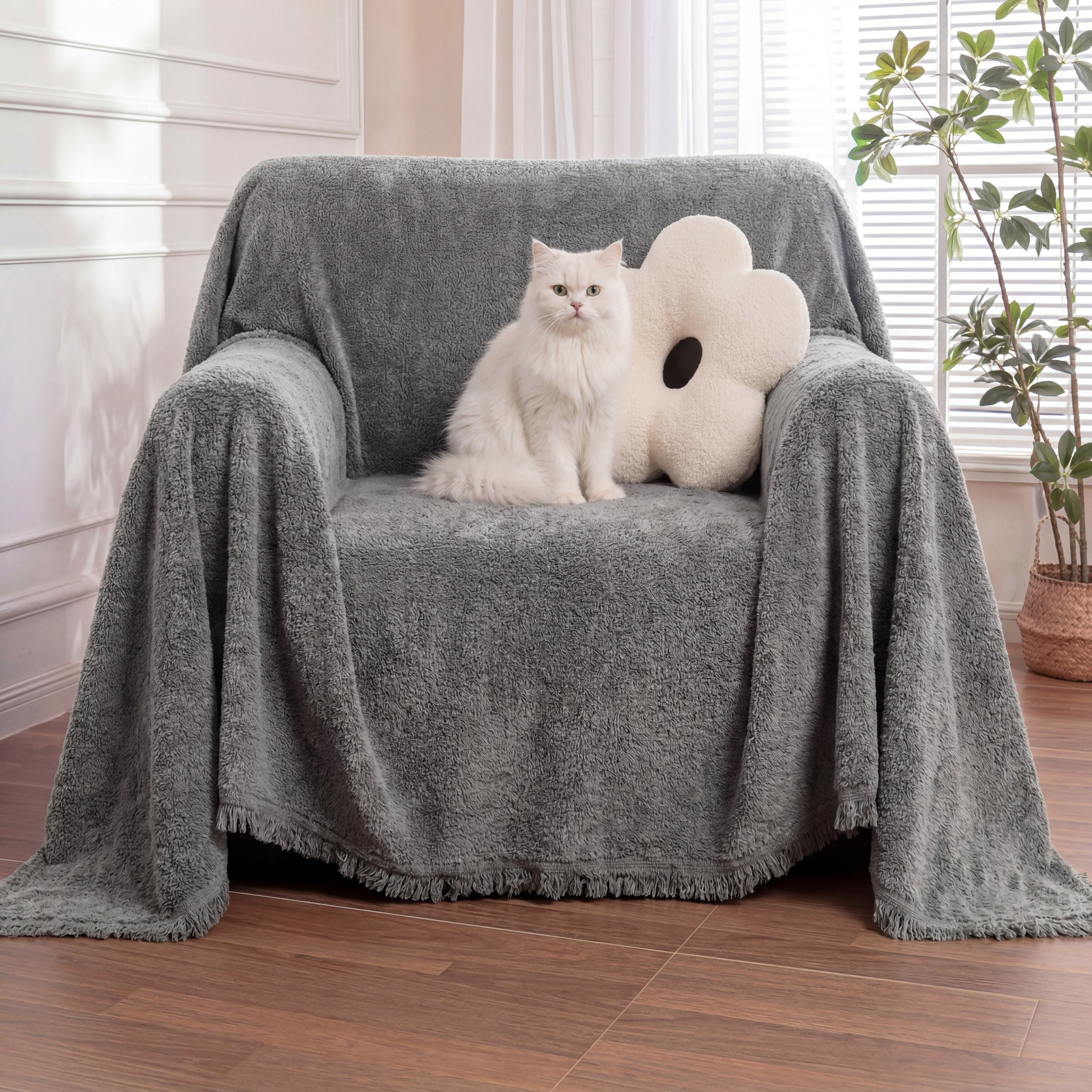 Soft Plush Water-resistant Multi-Purpose Furniture Protection