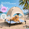 Breathable Cooling Elevated Dog Bed With Cooling Blanket
