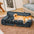 Luxe Faux Leather＆Plush Removable Sponge Orthopedic Dog Bed - WarmRest