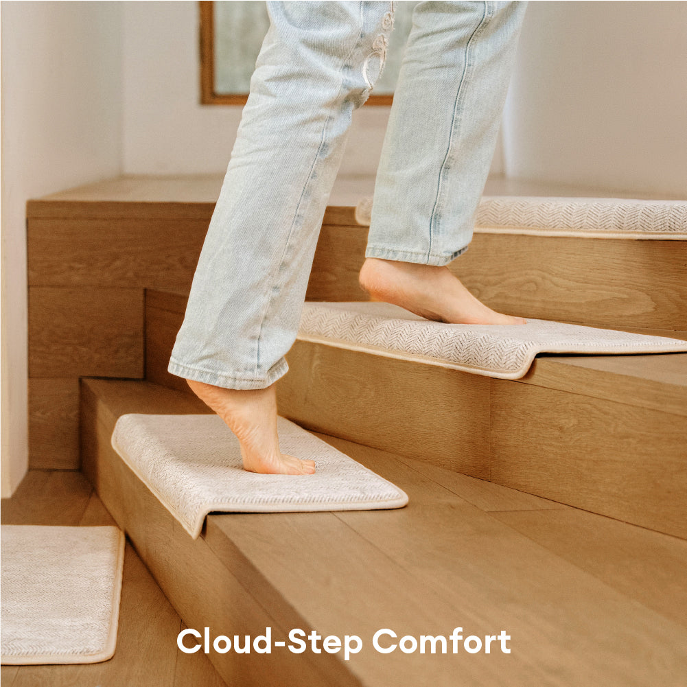 Non-slip All-season Adhesive-Grip Stair Treads - Retro