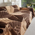 Pet-Friendly Thickened Soft Plush Leaf-Patterned Sofa Throw Couch Cover