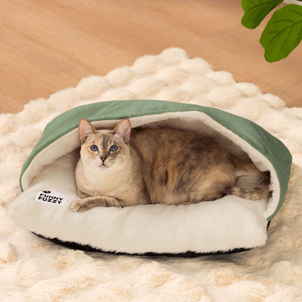 Ultra Soft Fuzzy Kitty Sleeping Bag Cat Bed