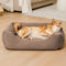 Corduroy Scratch-Resistant Breathable Detachable Comfort Dog Bed