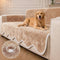Waterproof Plush Velvet Contrast Wavy Edge Couch Cover