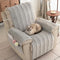 All-Season Scratch-Resistant Non-Slip Recliner Couch Cover with Elastic Straps