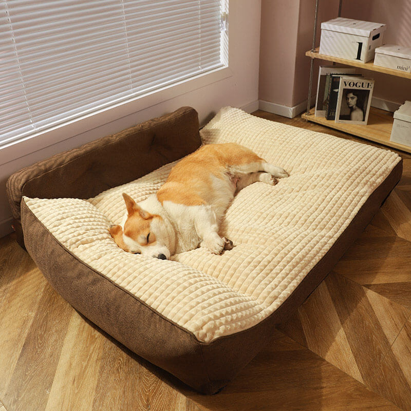 جميع الفصول سميكة كبيرة قابلة للغسل القط وسادة السرير