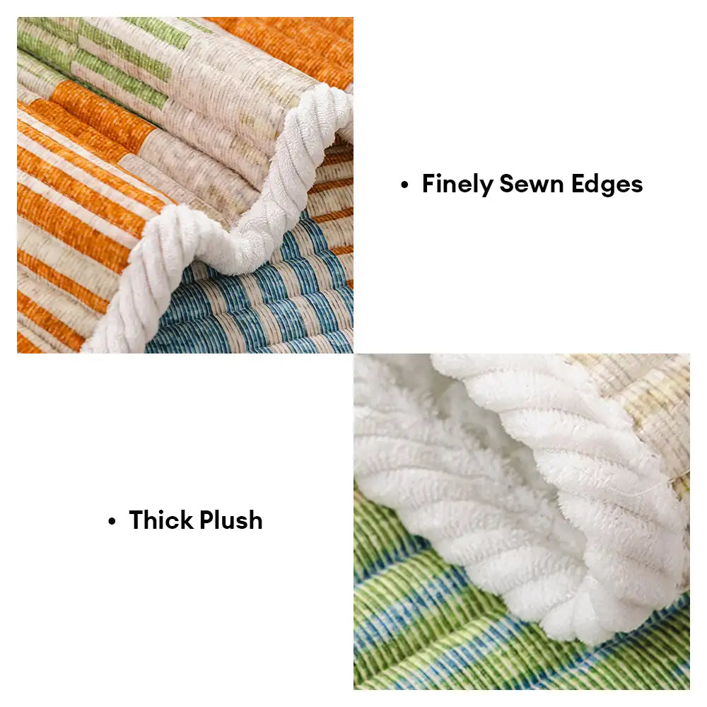 Artistic Line Quilted Comfortable Sofa Protection Non-Slip Couch Cover