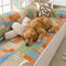 Artistic Line Quilted Comfortable Sofa Protection Non-Slip Couch Cover
