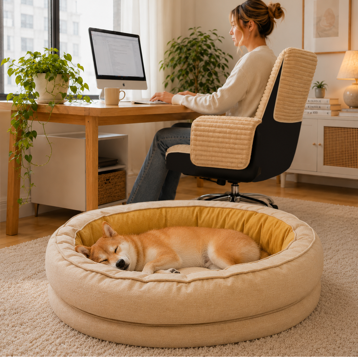 Cama para perros ortopédico de donas