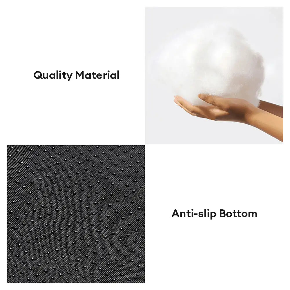 Black & White Stripe Faux Lambs Wool Soft Dog & Cat Sofa Bed - Winter Piano Keys