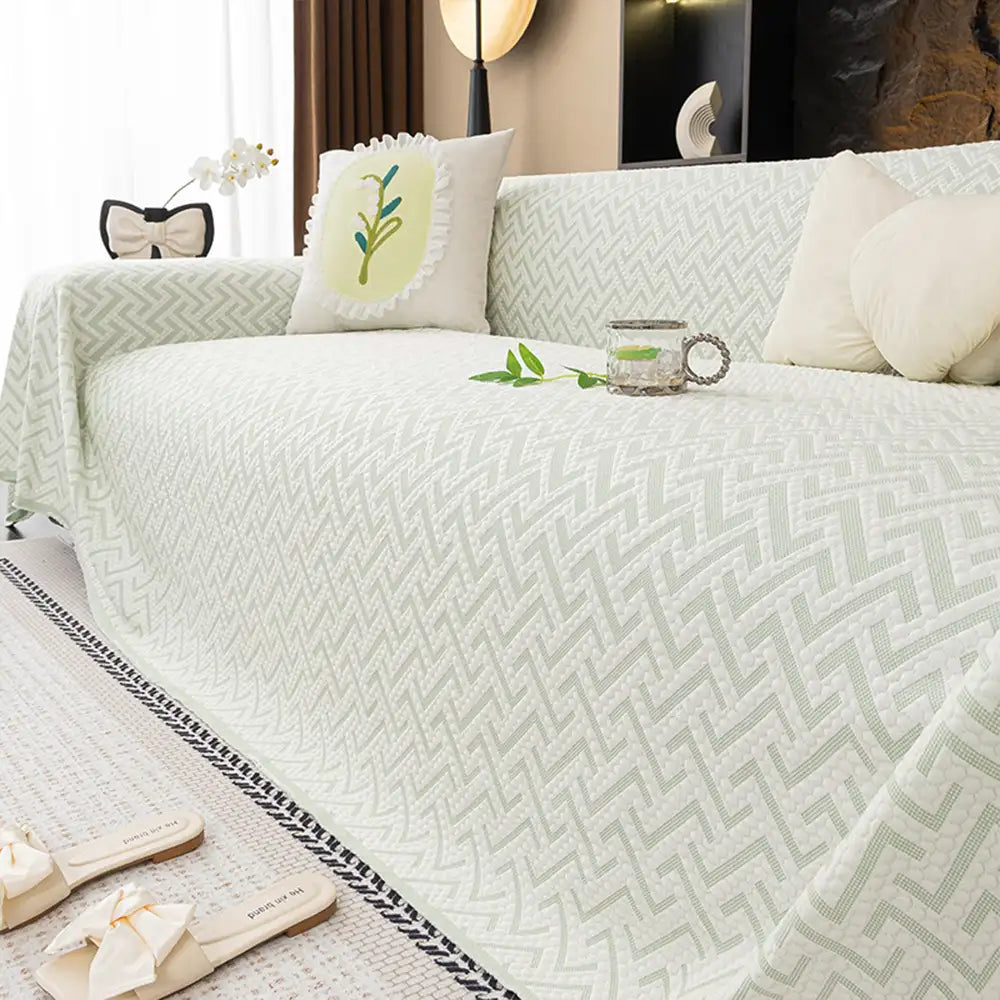 Breathable Cooling Ice Silk Heat-Absorbing Large Sofa Blanket Couch Cover