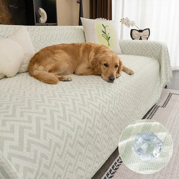 Breathable Cooling Ice Silk Heat-Absorbing Large Sofa Blanket Couch Cover