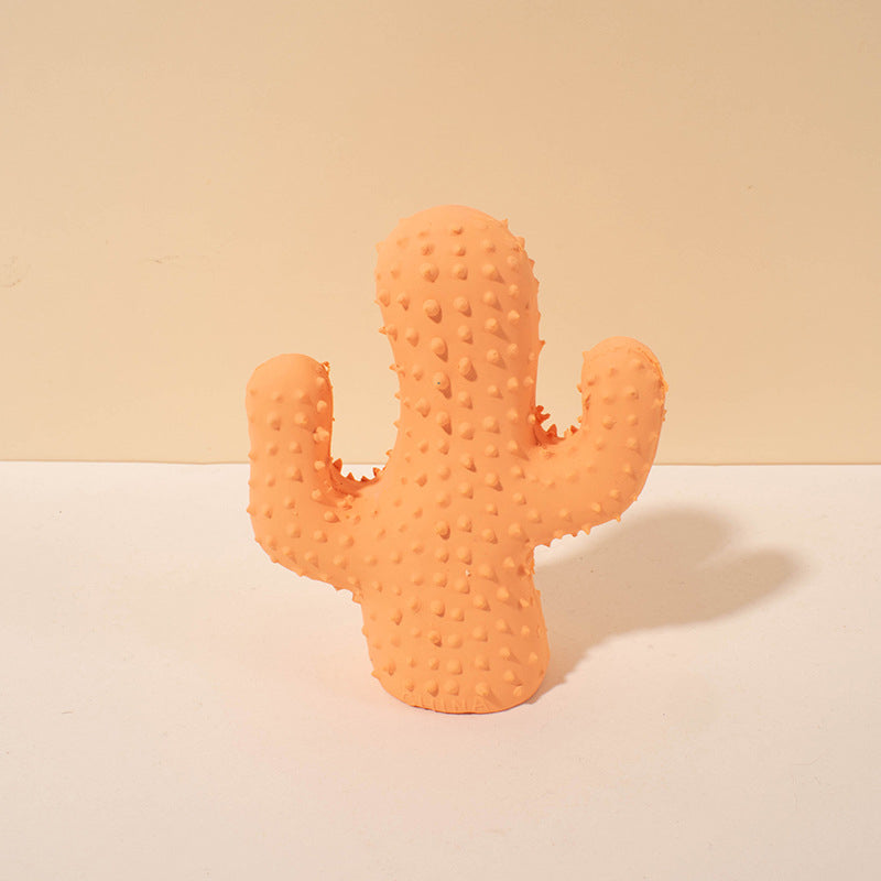 Cactus Shaped Squeaky Dog Toy