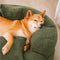 Luxe Diamond Velvet extraíble cama ortopédica para perros con almohada - Dreamnest