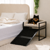 Elevated Pet Sofa Bed with Stairs Ramp for Bedside Lounge or Dog Window Perch