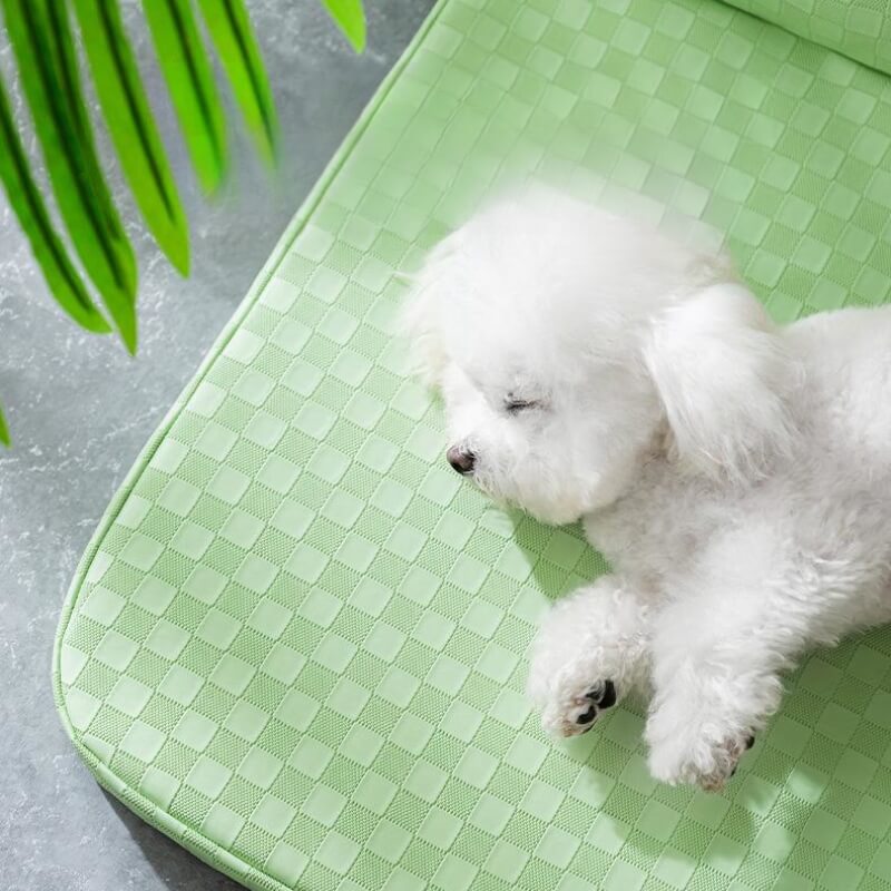 Cama de couro xadrez para animais de estimação Cama ortopédica anti-ansiedade para cães
