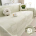 Checkered Skin-Friendly Cooling Ice Silk Sofa Decor Protective Couch Cover