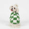 Checkered Fleece Dog Jacket – Bold Style and Warmth for Winter Walks