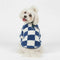 Checkered Fleece Dog Jacket – Bold Style and Warmth for Winter Walks
