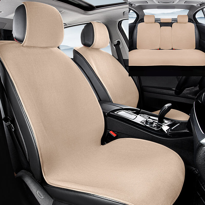 Chenille anti-riscos respirável assento protetor dianteiro conjunto completo de capa de assento de carro