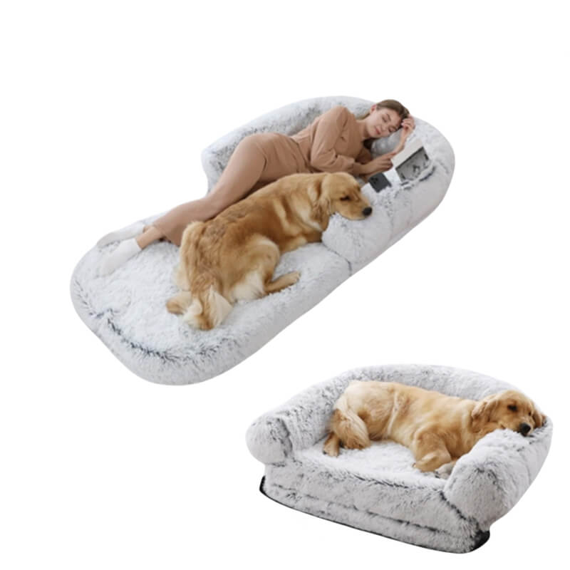 Human Dog Bed Cozy Shared Comfort for You and Your Pet FunnyFuzzy