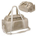 Classic Diamond Pattern Portable Large-Capacity Expandable Pet Carrier Bag - Travel Nest