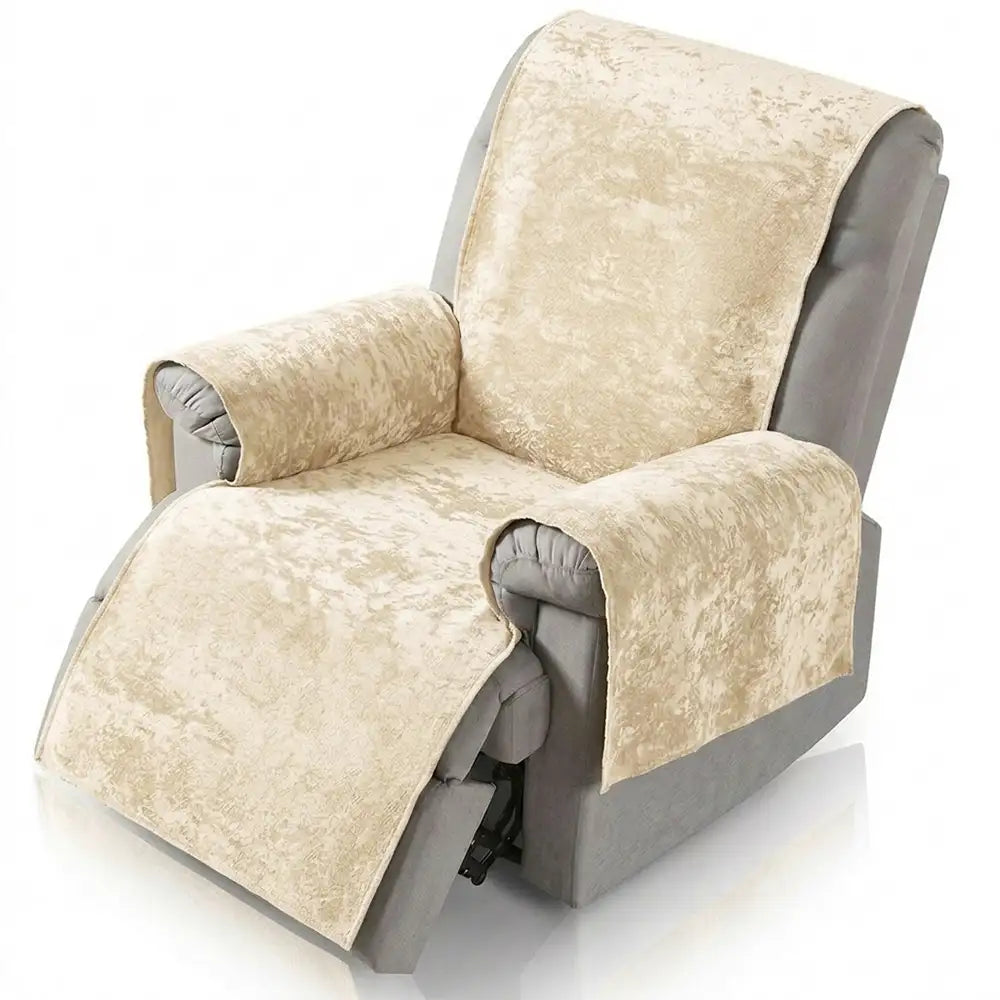 Cloud Fleece Anti-Slip One-Piece Recliner Chair Cover