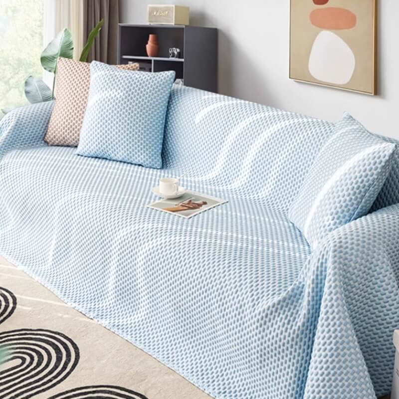 Capa de sofá respirável de seda gelada protetora anti-arranhões