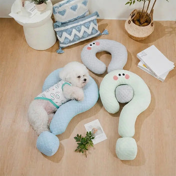 Cooling Ice Silk Question Mark Pillow