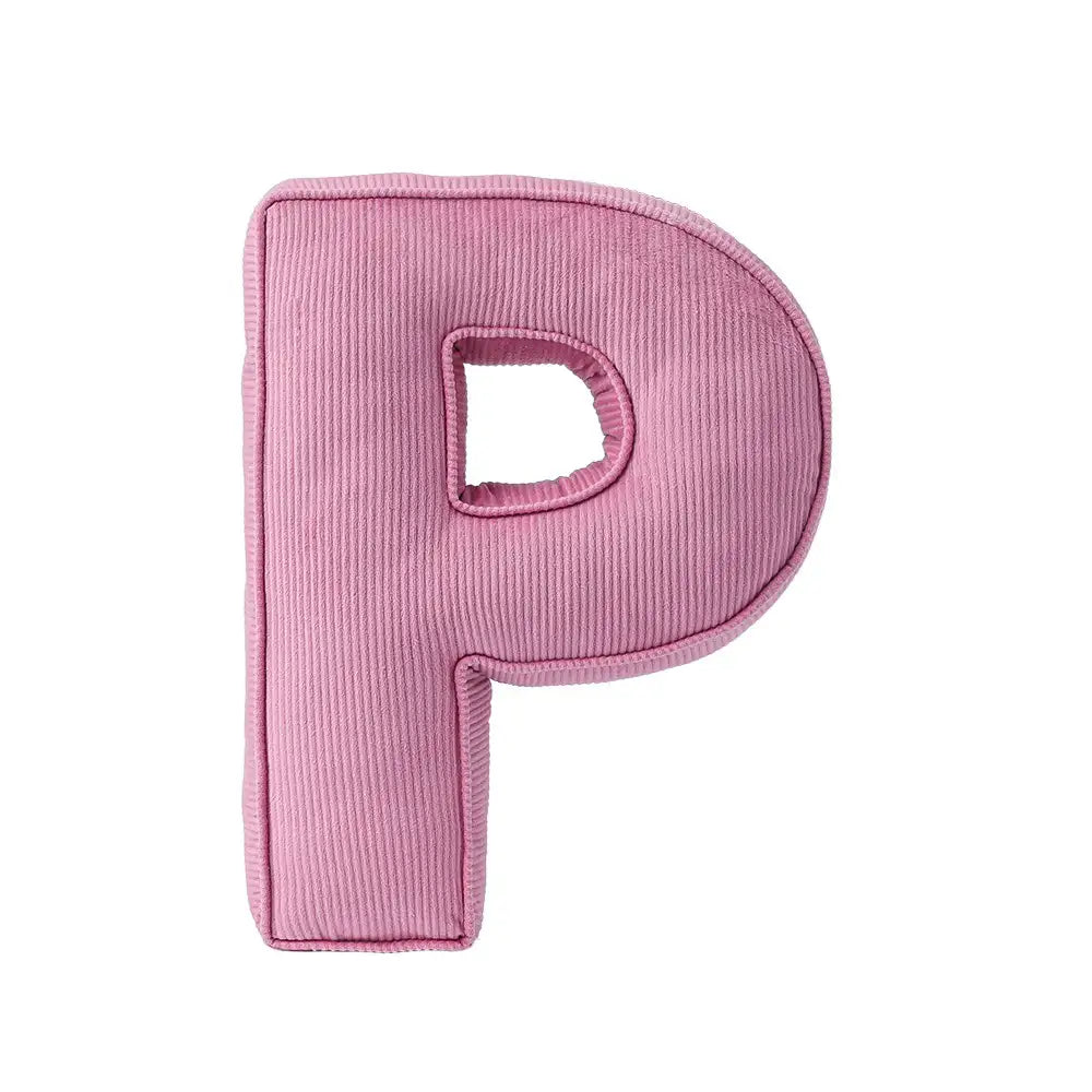 Corduroy Soft Hugging Letter Sofa Pillow