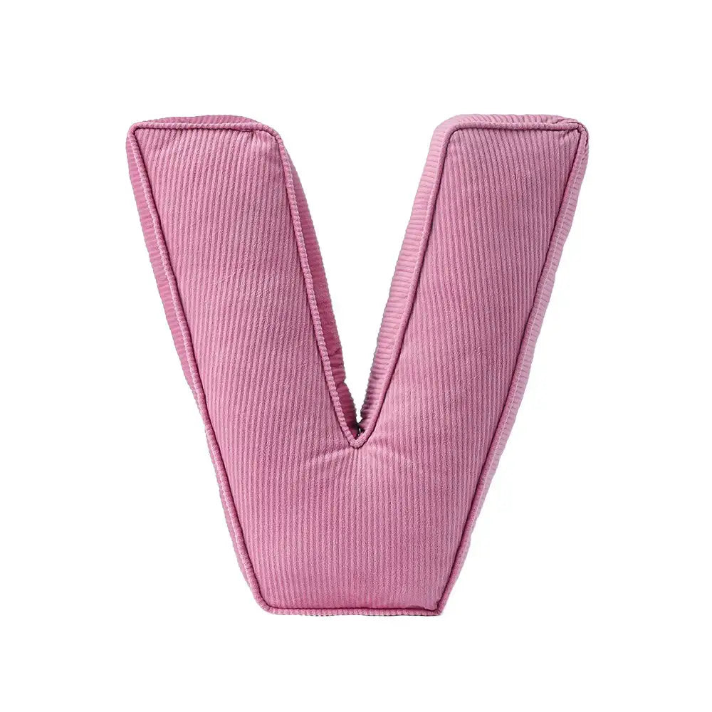 Corduroy Soft Hugging Letter Sofa Pillow