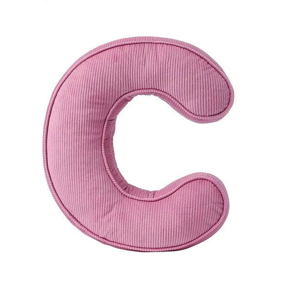 Corduroy Soft Hugging Letter Sofa Pillow