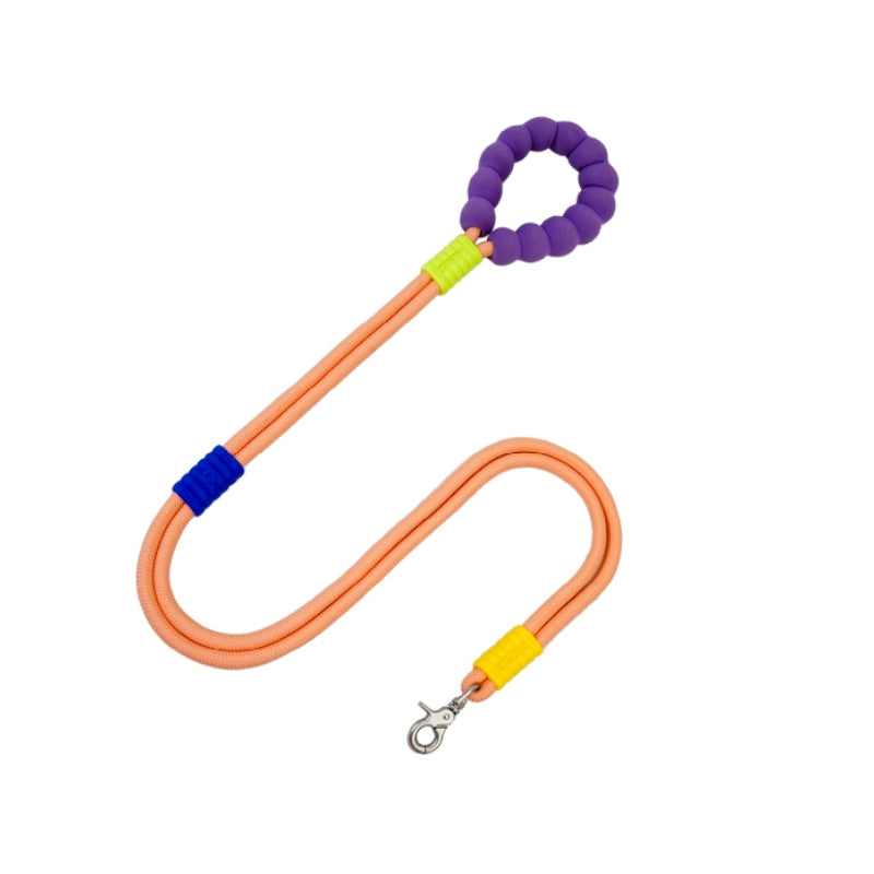 Cotton Candy Dual-Section Braided Dog Walking Leash