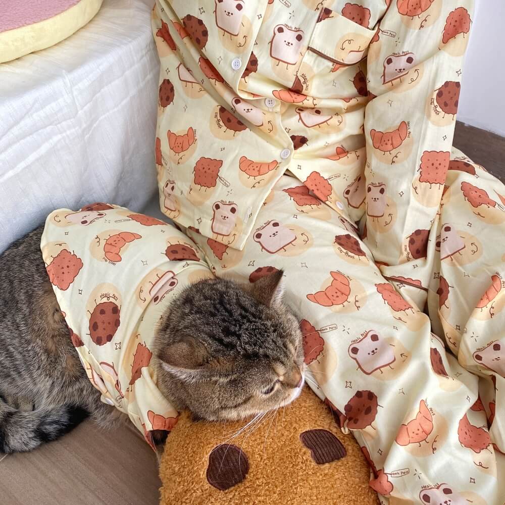 Cute Cookie T-Shirt Matching Pajamas for Pets and Owner