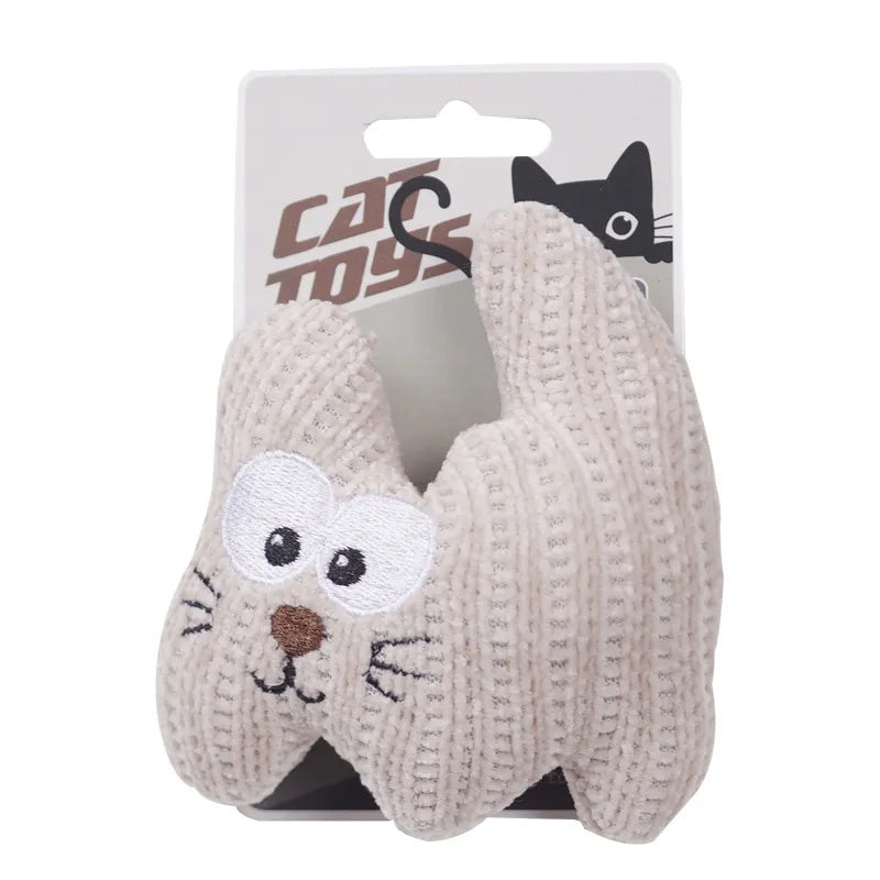 Cute Shape Cat Interactive Toy with Catnip