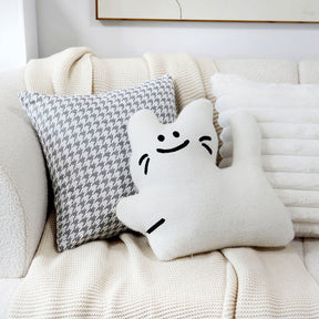 Cute Smiling Cat Shape Sofa Cushion