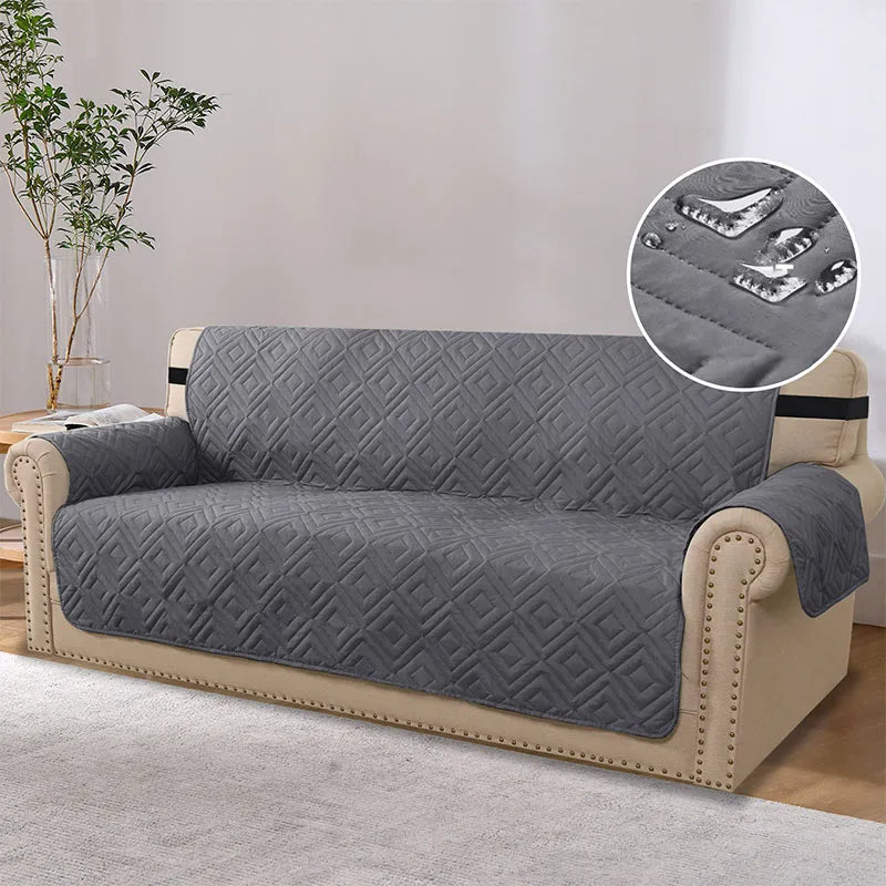 Capa de sofá protetora de móveis à prova d'água Diamond Check