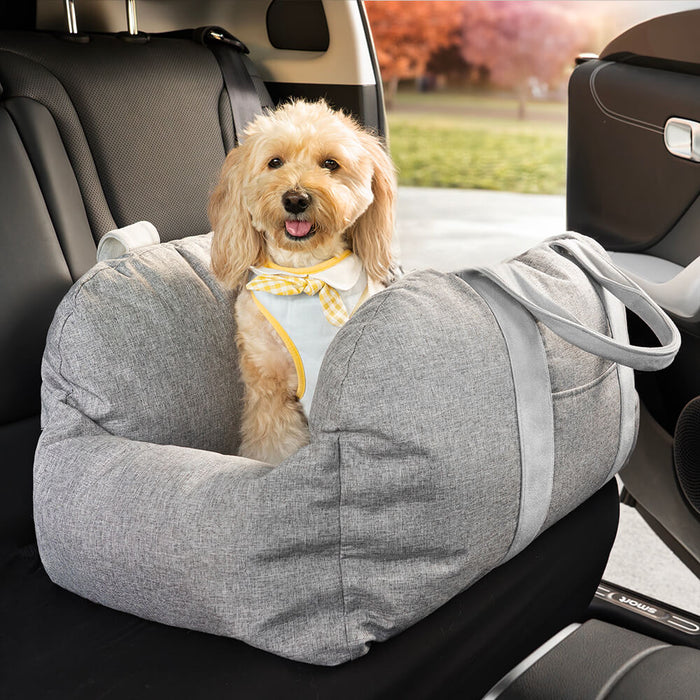 First Class Dog Car Seat Bed – Comfortable & Secure Travel Bed for Dogs ...