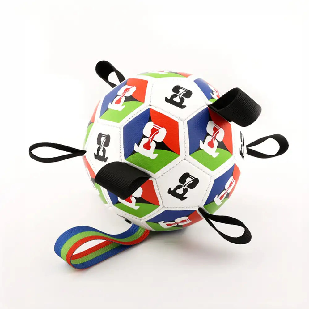Dog Soccer Ball with Straps Interactive Toy