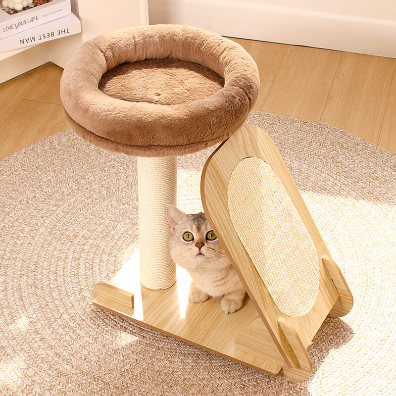 Durable Cat Tree Tower for Climbing with Sisal Scratching Post