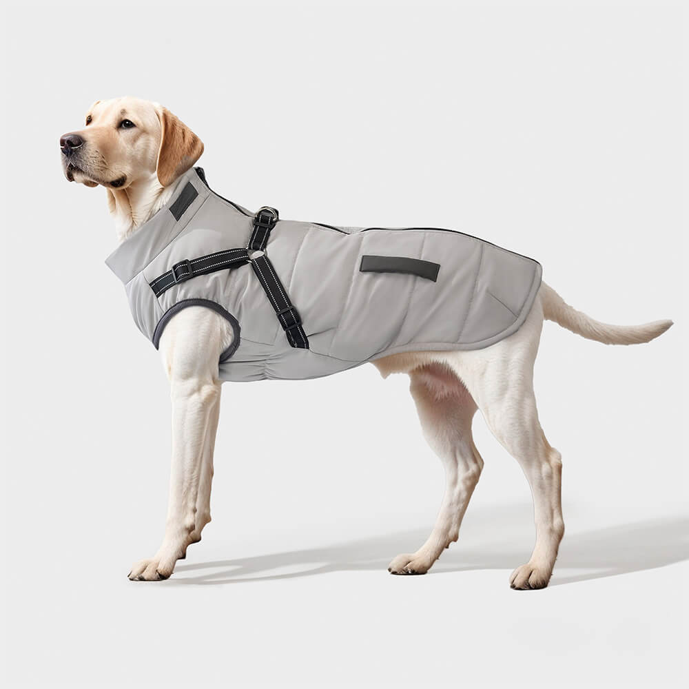 Adjustable Waterproof Warm Outdoor Dog Harness Jacket