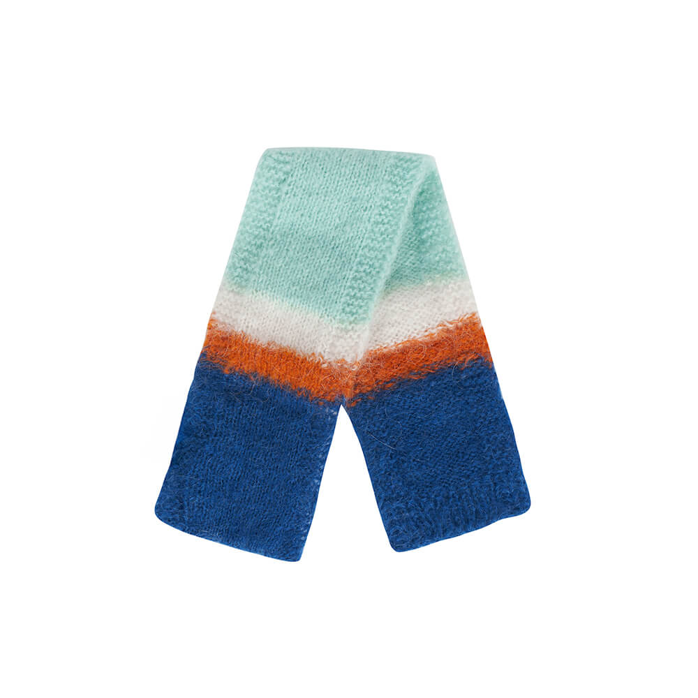 Colorful Soft Mohair Warm Knitted Dog Scarf