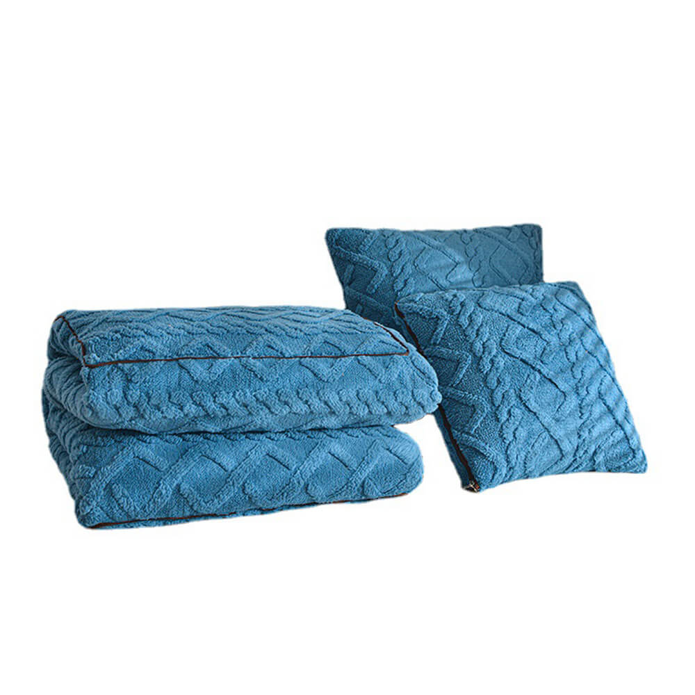 Couverture en peluche double face Cozy Warmth Essential